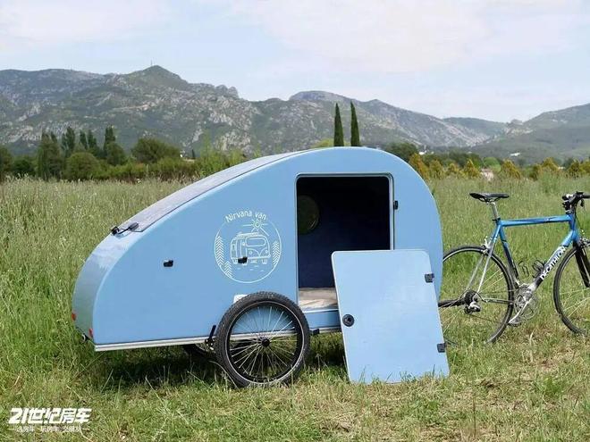 式浪漫！Nirvana Van自行车移动小窝pg模拟器试玩29万元起54kg水滴房车的法(图6)